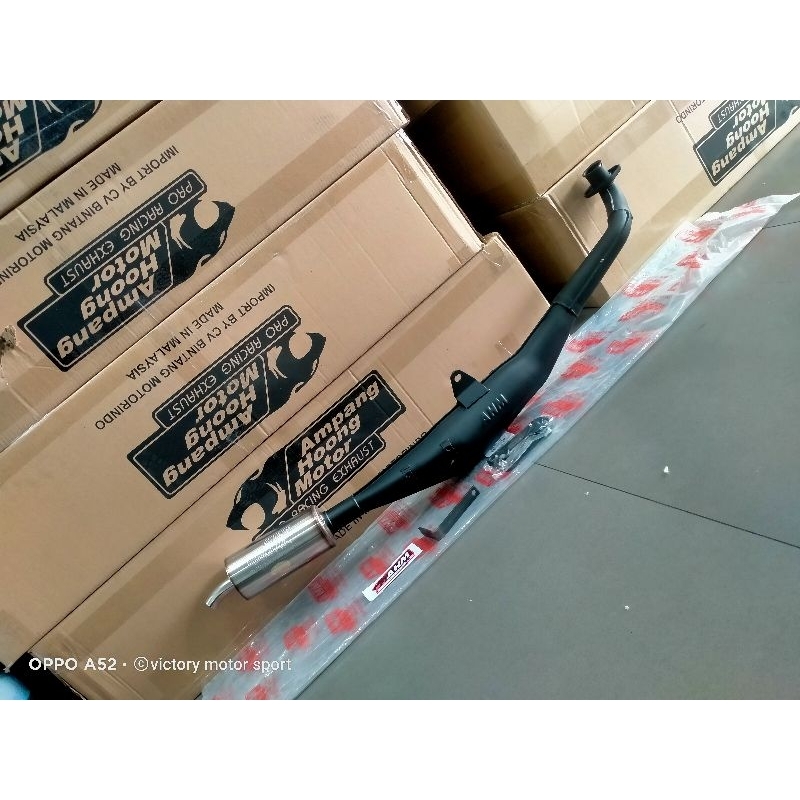 Knalpot AHM fiz r force one satria 2tak AHM original knalpot AHM Stanly fiz r stanlis