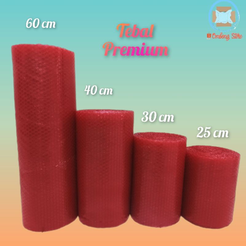 

BUBBLE WRAP ROLL MERAH TEBAL PREMIUM / PLASTIK BUBBLE WRAP PACKING GELEMBUNG