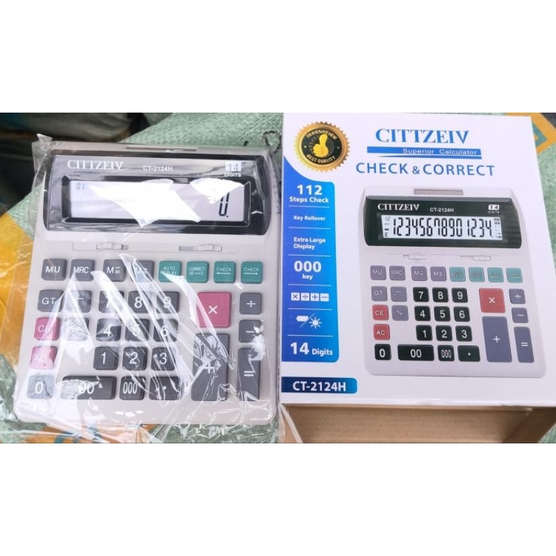 

KALKULATOR CITTZEIV CT 2124 H, 14 DIGIT