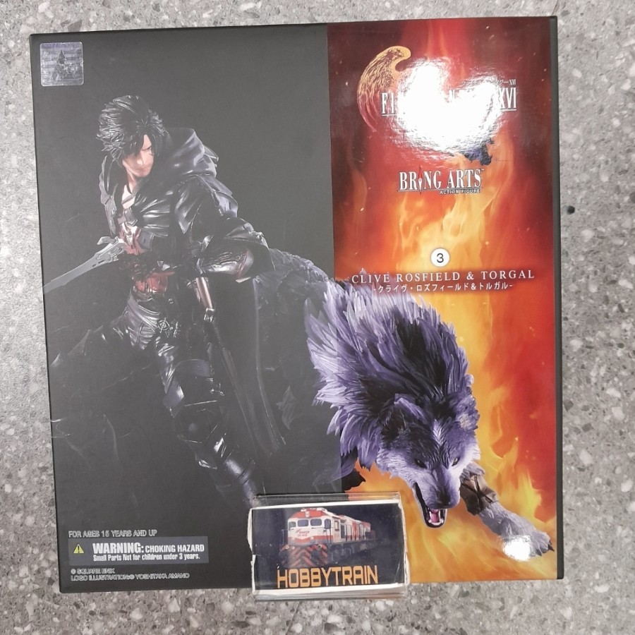 SQUARE ENIX BRING ARTS FINAL FANTASY XVI CLIVE ROSFIELD & TORGAL FIGURE