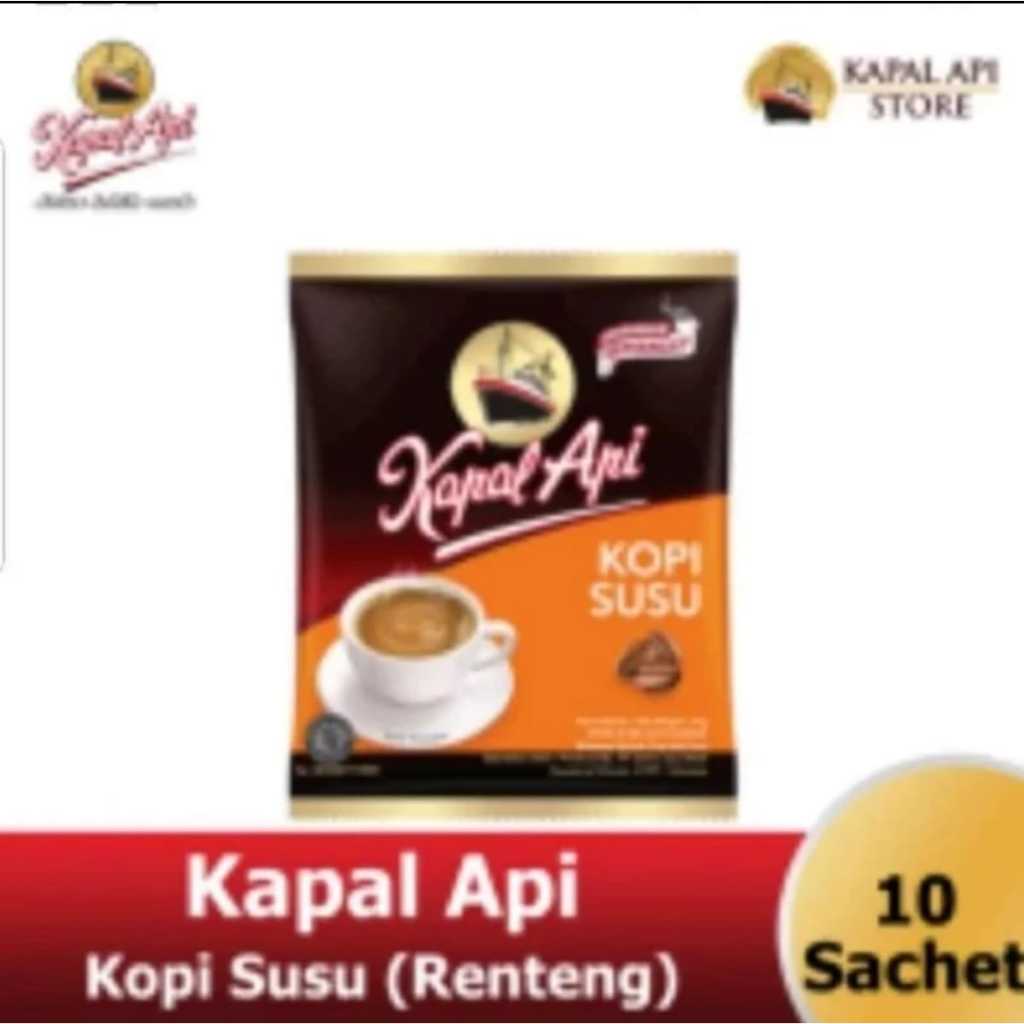 

Kapal Api Kopi Susu Bubuk Renceng 10x31gr