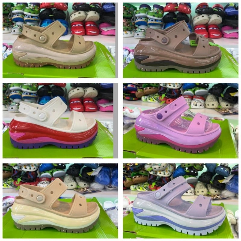 Crocs Mega Crush Sandal / Sandal Wanita Crocs Mega Crush