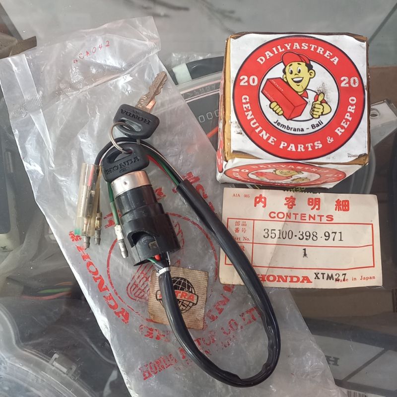 SWITCH ASSY COMB KUNCI KONTAK HONDA CGN CG110N CG110 CG125 ORIGINAL JAPAN 35100-398-971