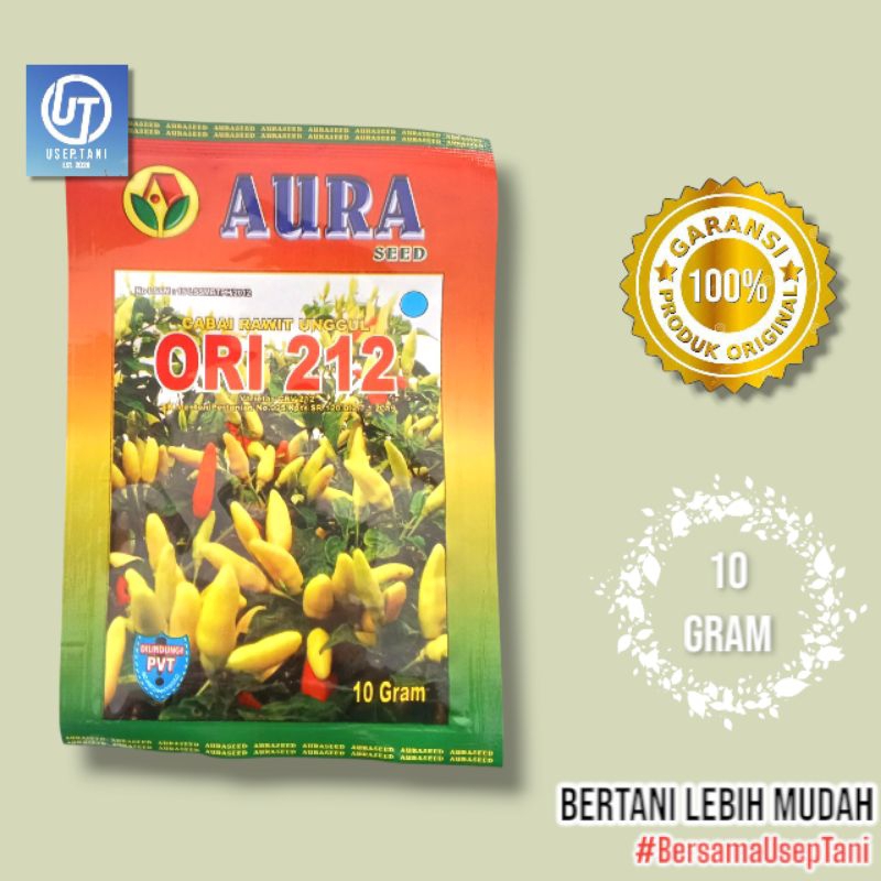 

BENIH CABE RAWIT ORI 212 AURA SEED 10GR PEDAS TINGGI