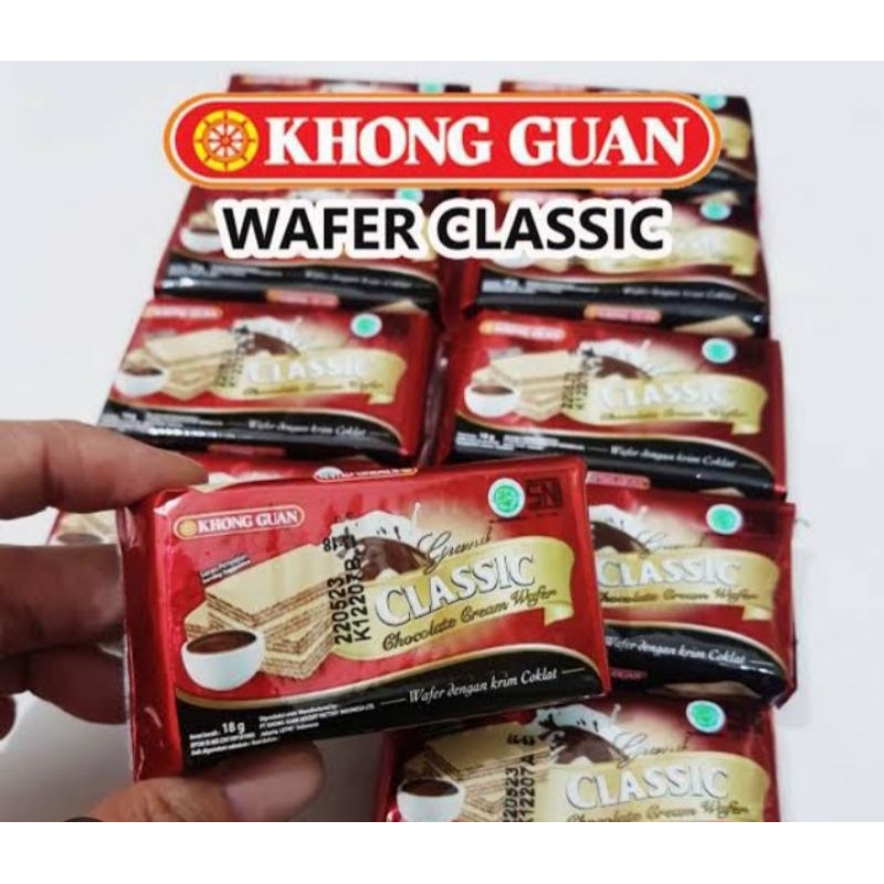 

KHONG GUAN WAFER CLASSIC 1 PAK ISI 10 PCS
