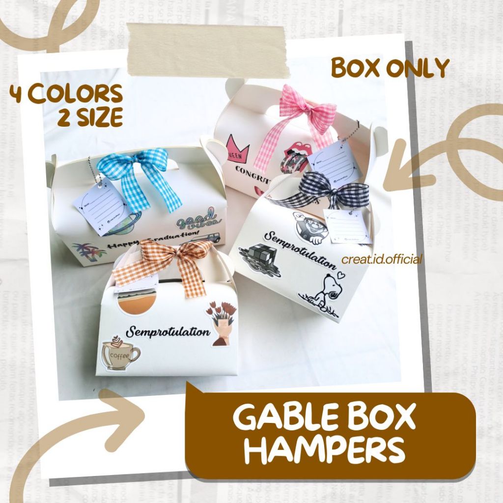 

GABLE BOX HAMPERS WISUDA HADIAH SIDANG KELULUSAN SEMPRO ULTAH