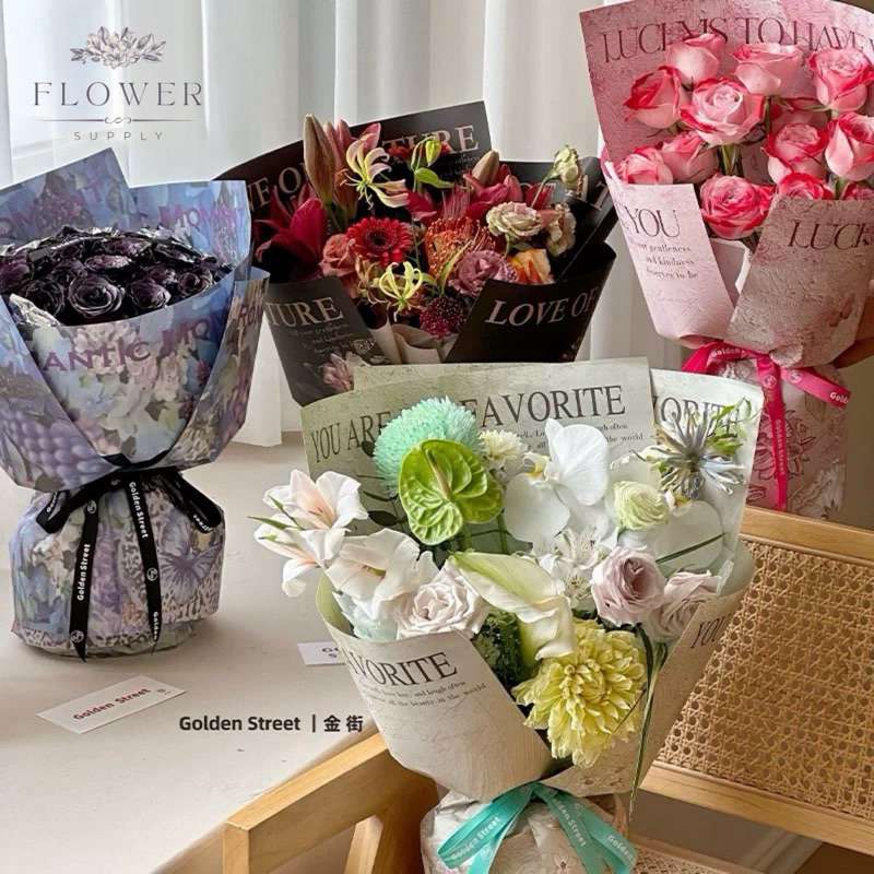 

FLOWERSUPPLY - (ISI 5 LEMBAR) KERTAS CORAK LOVE YOU - KERTAS CORAK VALENTINE - KERTAS BUNGA LUCKY TO HAVE YOU