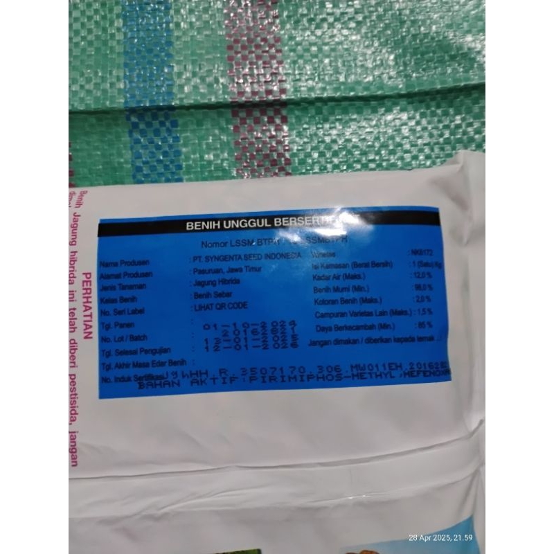 Berkahbaroka28 # Benih Jagung Nk Perkasa 6172 1Kg #Nk Perkasa #Jagung Perkasa#Bibit Jagung Nk