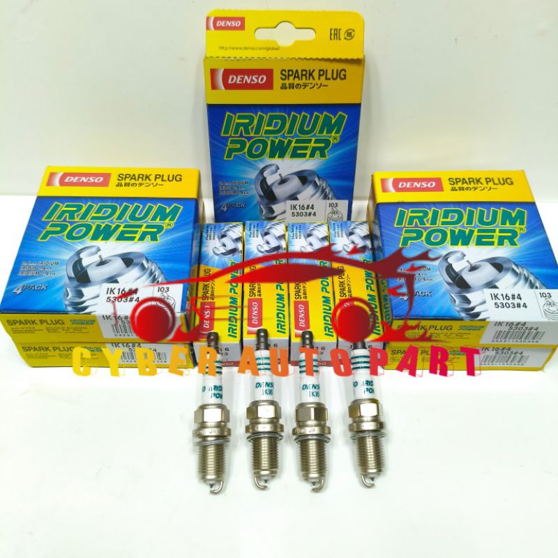Busi Iridium Power Denso IK16 Toyota Avanza VVTI Daihatsu Xenia VVTI 2006-2011 1 Set 4Pcs Original