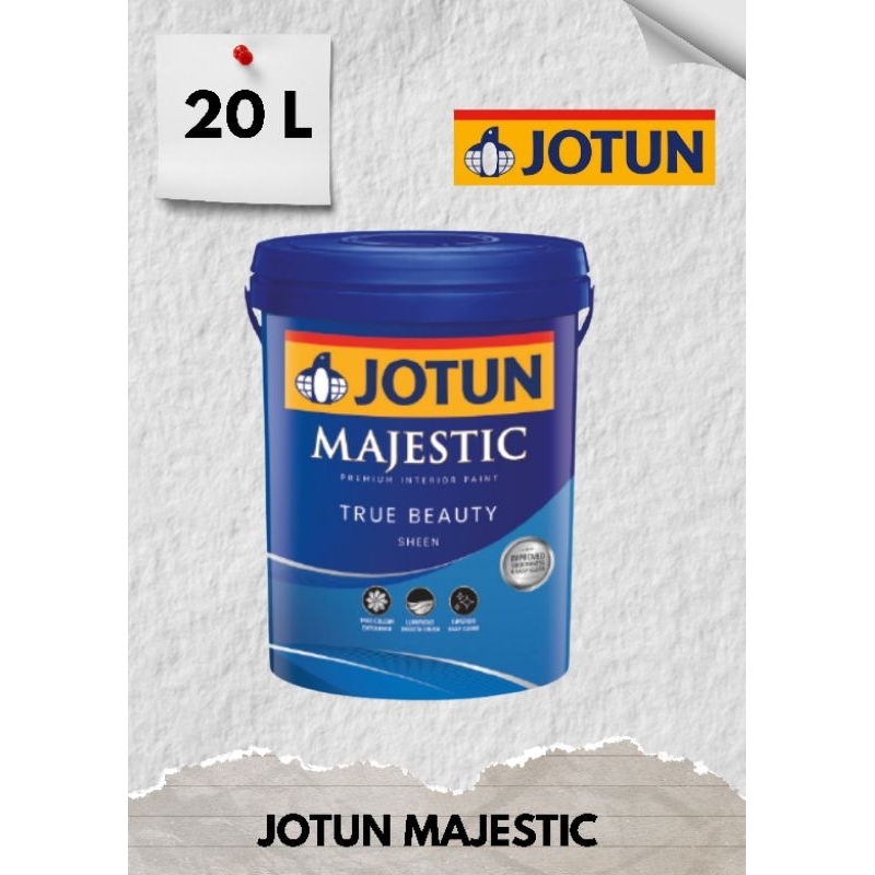 JOTUN MAJESTIC TRUEEBEAUTYSHEEN 20L CAT TEMBOK INTERIOR PREMIUM