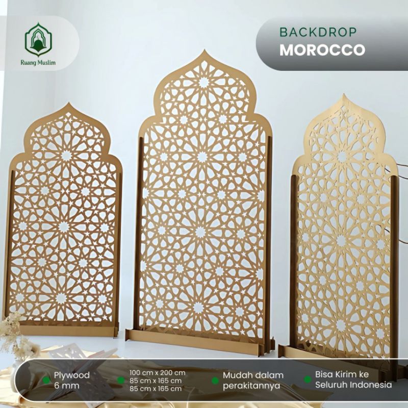 Backdrop Ramadhan Morocco | Dekorasi Lebaran Islami