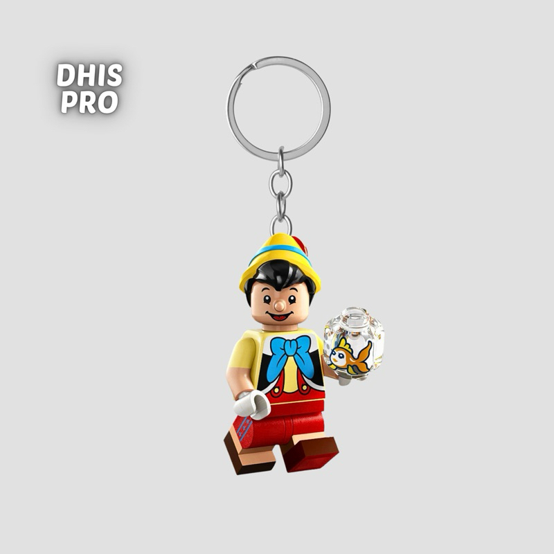 Dhis Project Gantungan Kunci Figure Pinokio Disney