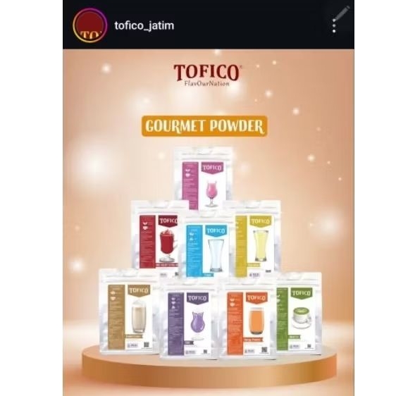 

Tofico Powder 1 kg - Bubuk Minuman - Bubuk Frappe