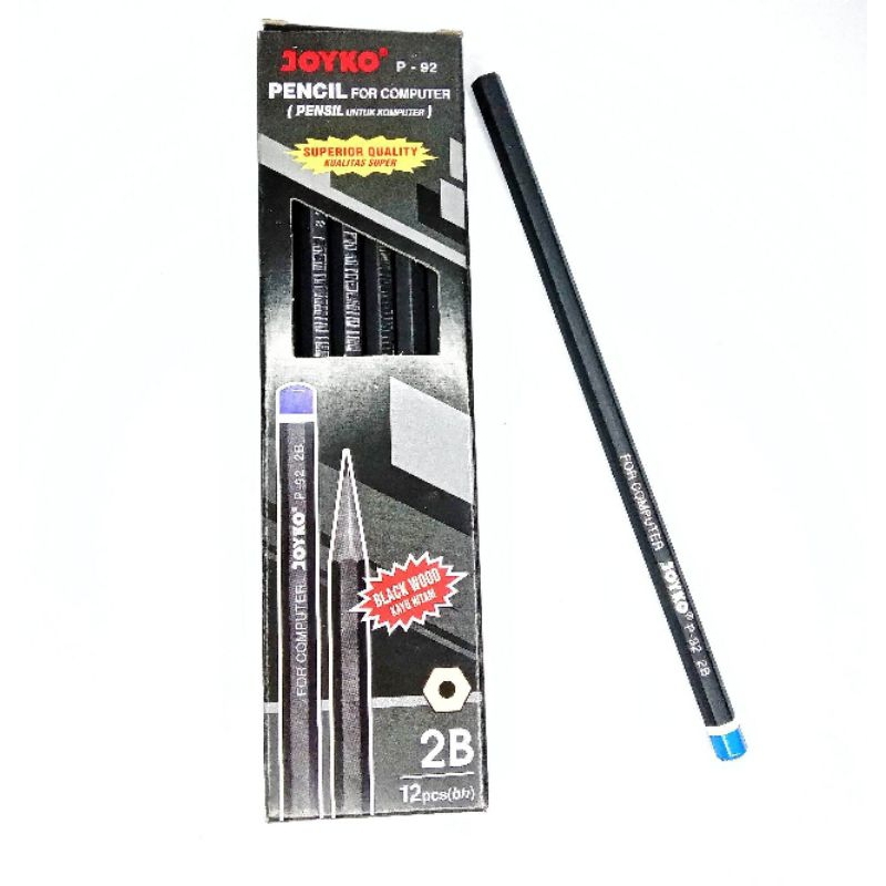 

Joyko P-92 Pencil 2B Black Wood