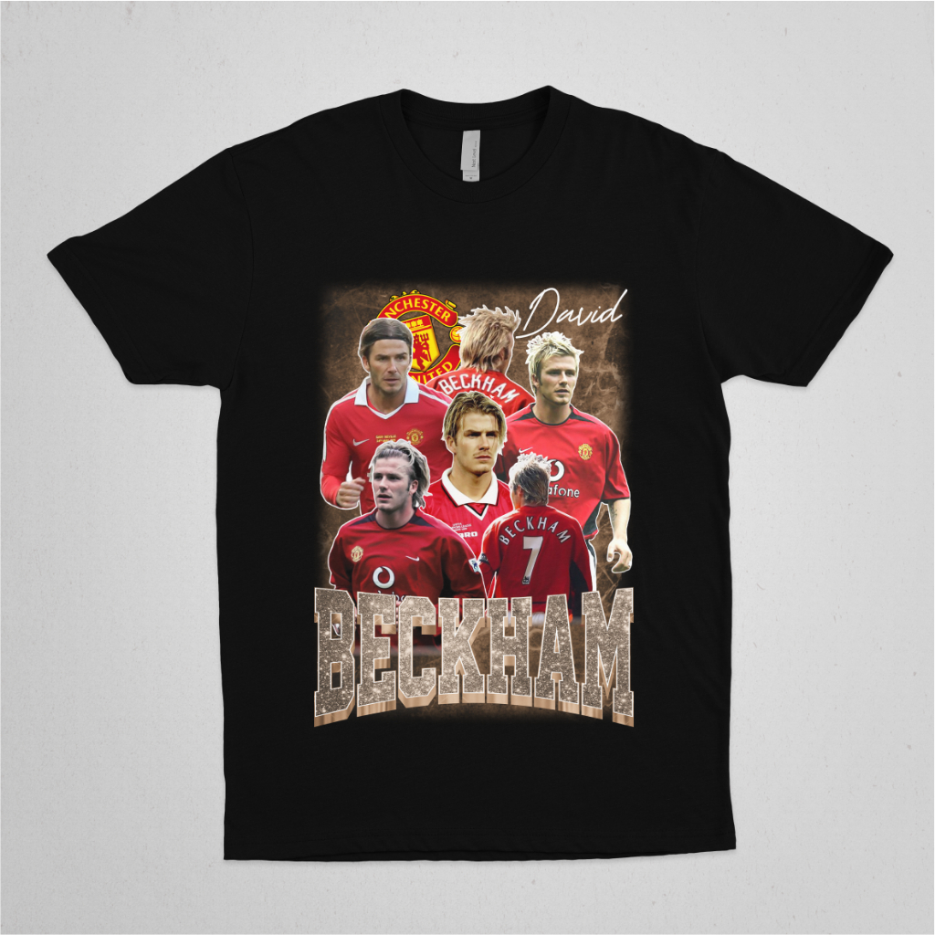 T-SHIRT BECKHAM // KAOS BECKHAM // DAVID BECKHAM // KAOS VINTAGE BECKHAM // MANCHESTER UNITED // 001