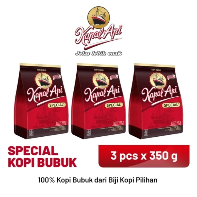 

Kapal Api Bubuk Merah 3 x 350 gr