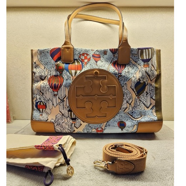 TB Ella Printed Tote - HOT AIR BALLOON