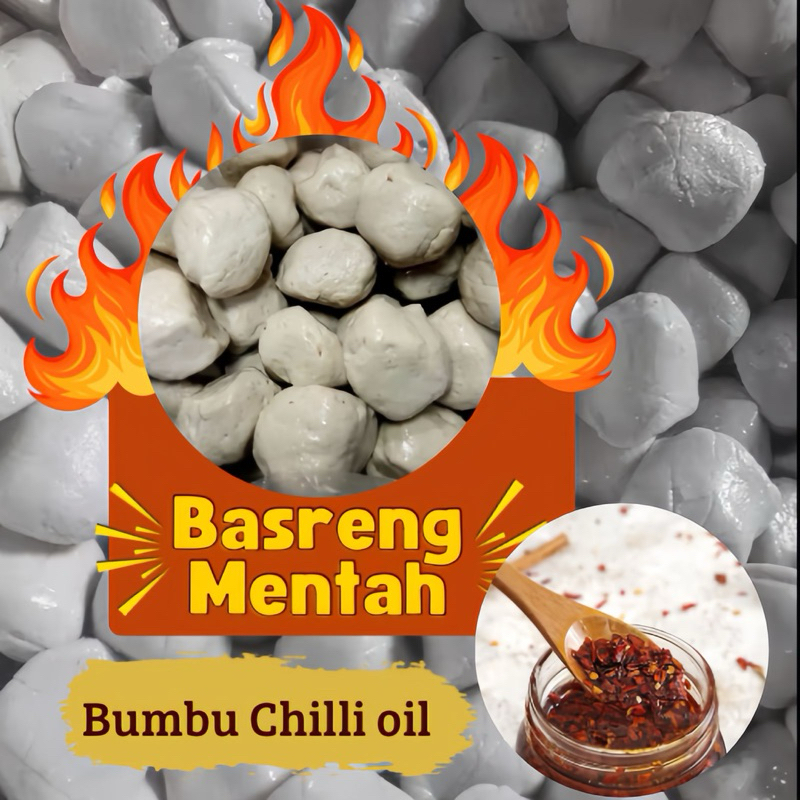 

basreng mentah chili oil basreng viral pedas isi 6 butir basreng medok