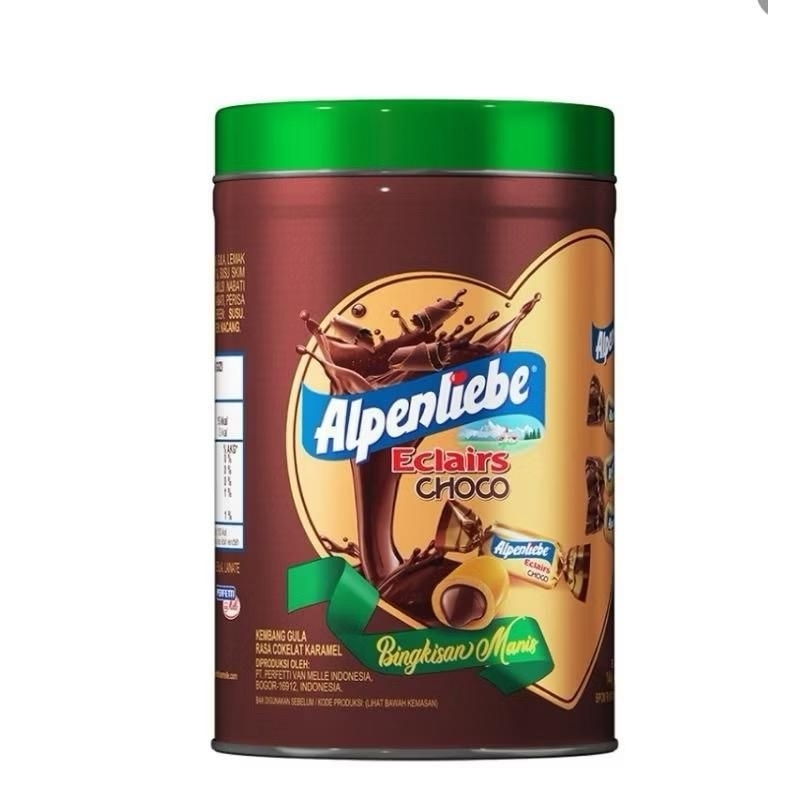 

Alpenliebe Choco Eclairs Kaleng 144 GR (+/- isi 40pcs)