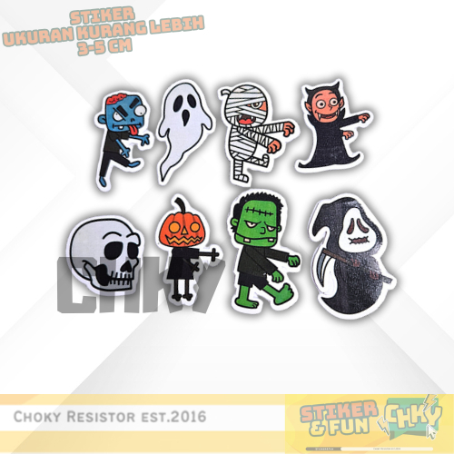 

Sticker/Stiker FUN Monster Hallowen Cute