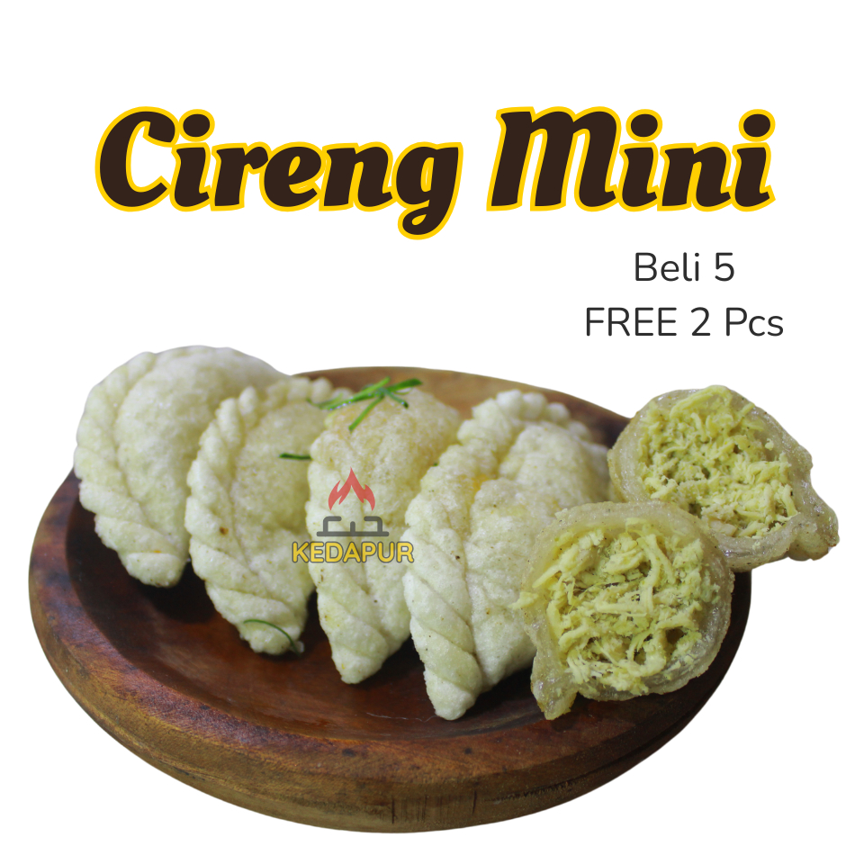 

[Beli 5 Free 2 pcs] Cireng Isi Ayam Suwir Mini Frozen – Cemilan Aci Khas Bandung Viral by Kedapur.id