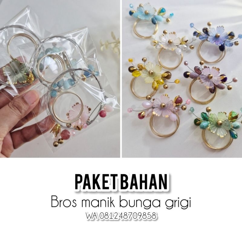 Paket Bahan Bros Manik Bunga Grigi
