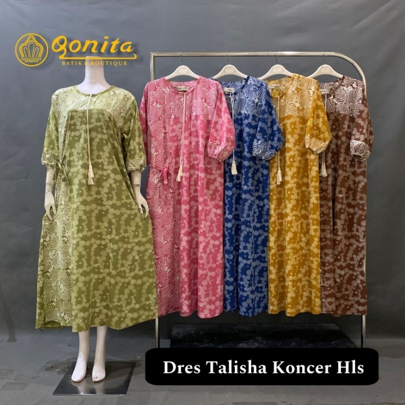 Daster Pekalongan || Dres Talisha Koncer Hls Qonita Batik || Qonita Batik Pekalongan Ori || Dres bat