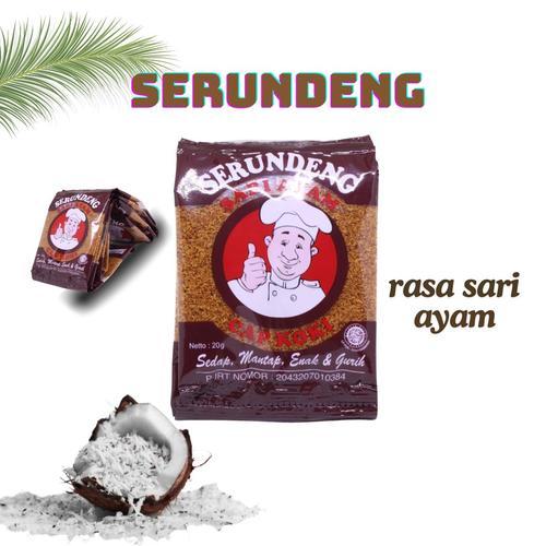 

SERUNDENG KELAPA SARI AYAM ASLI 10pcs ISI 20gr