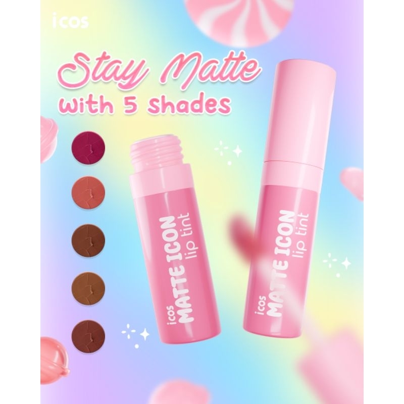 ICOS Matte Icon Lip Tint ( Lip tint Icos )