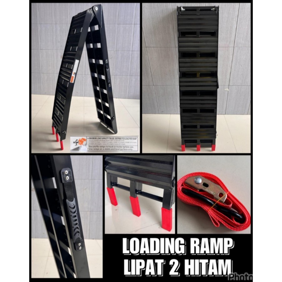 TANGGA MOTOR LIPAT 2 LOADING RAMP ALUMINIUM ORIGINAL