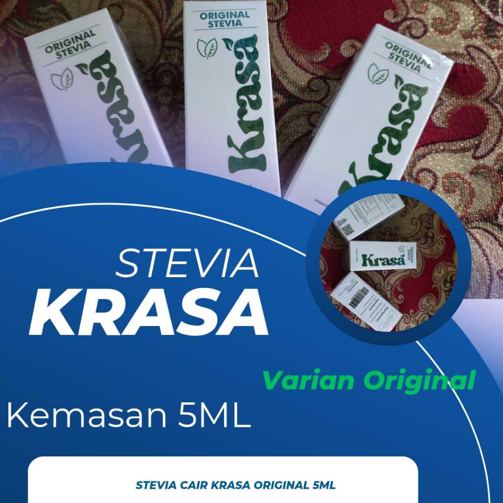 

Stevia Cair KRASA Original 5ML | Pemanis Alami Pengganti Gula Stevia Krasa 5ml