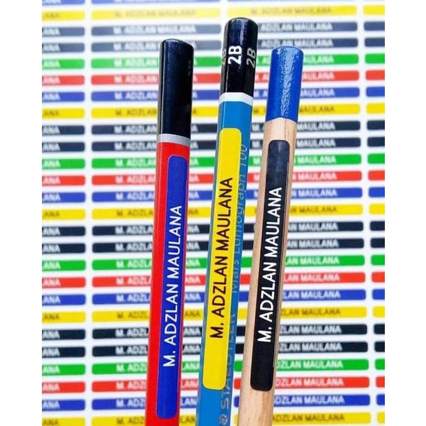 

LABEL NAMA PENSIL / BARANG ANAK CUSTOM / BISA REQUEST