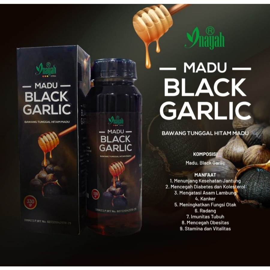 

Madu Black Garlic inayah 330 gr