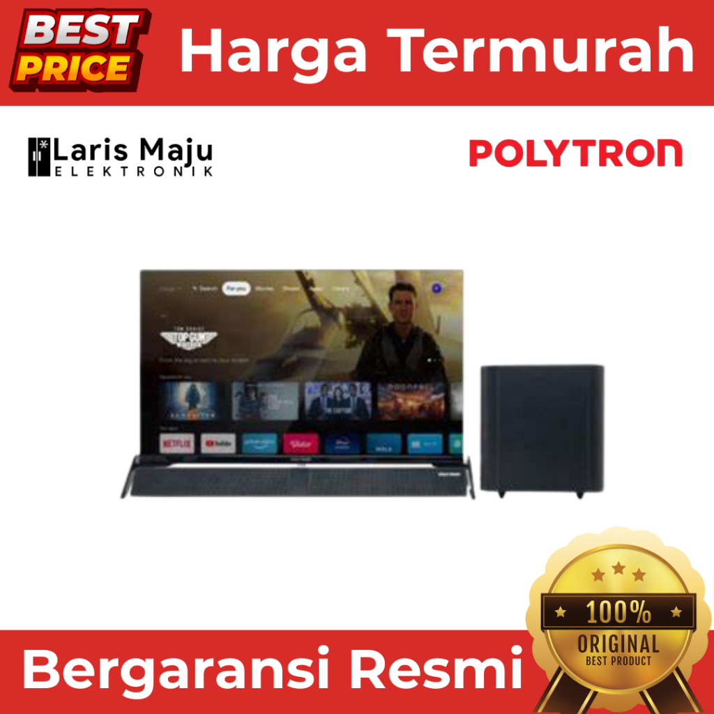 POLYTRON Led Google Tv PLD-32BG9058 32 INCH FULL HD Original Termurah