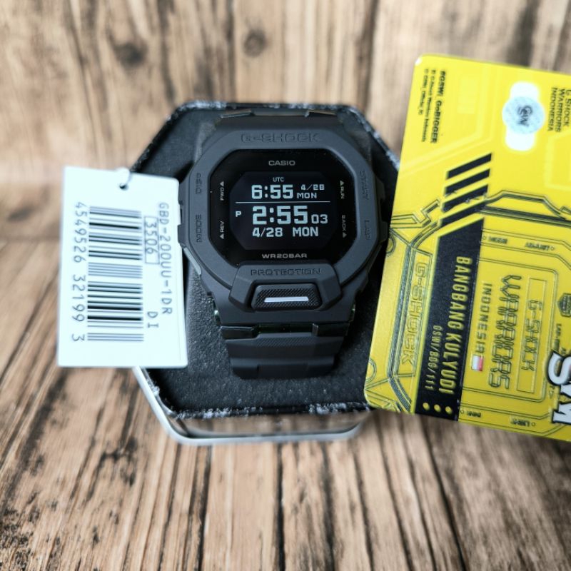 Jam tangan Original Gshock G-Shock GBD-200UU-1 GBD200-1 Smartwatch