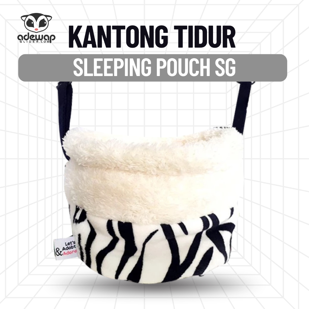 ADEWAP GLIDER Sleeping Pouch Gentong Sugar Glider - Hanging Pouch Gentong Motif