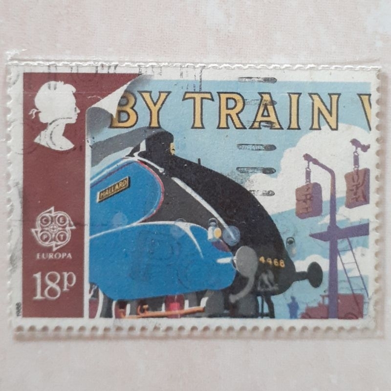 

Perangko Inggris Britania Raya & Irlandia Utara Europa (C.E.P.T.) 1988 - Transport and Communications (C.E.P.T.- Transport by Train) Tahun 1988