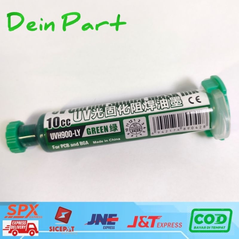 LEM UV CAT PCB MECHANIC UVH900- LY HIJAU 10CC ORIGINAL