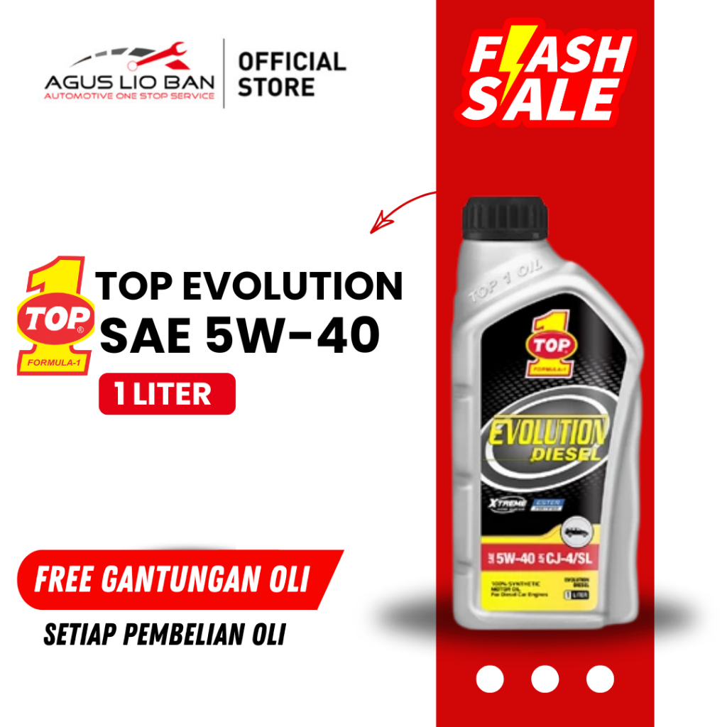 TOP 1 Evolution Diesel 5W-40 1L | Oli Mesin Diesel Full Synthetic