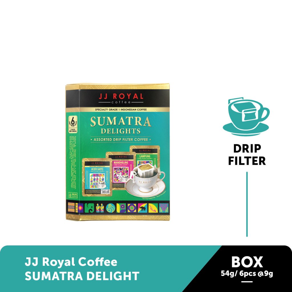 

JJ Royal Coffee Sumatra Delights Drip box 54gr