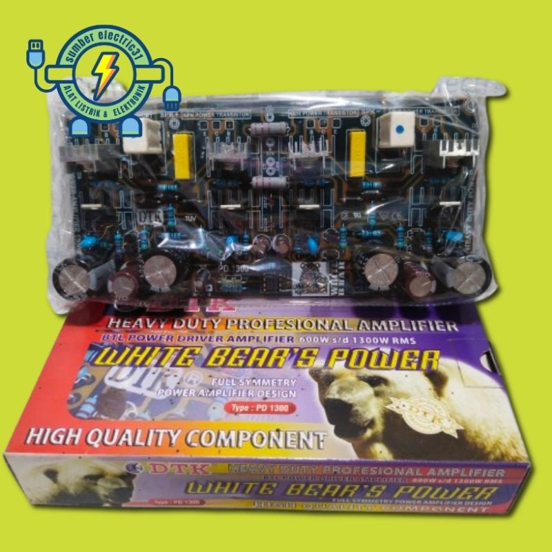 KIT DRIVER BTL POWER AMPLIFIER 600W s/d 1300W RMS PD 1300 DTK BERUANG