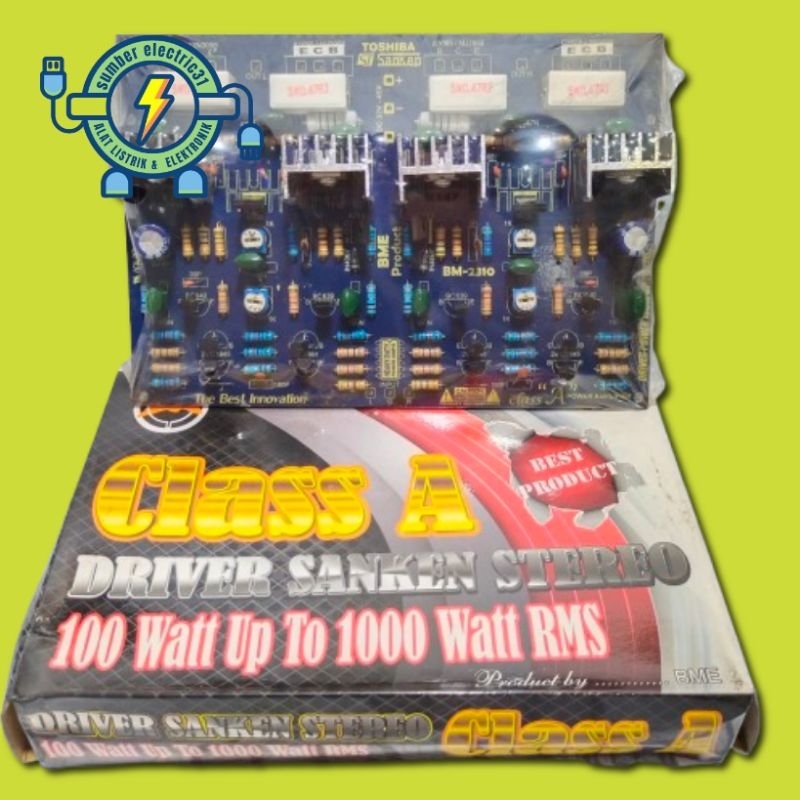 KIT DRIVER POWER AMPLIFIER SANKEN STEREO CLASS A, 100 WATT UP TO 1000 WATT RMS