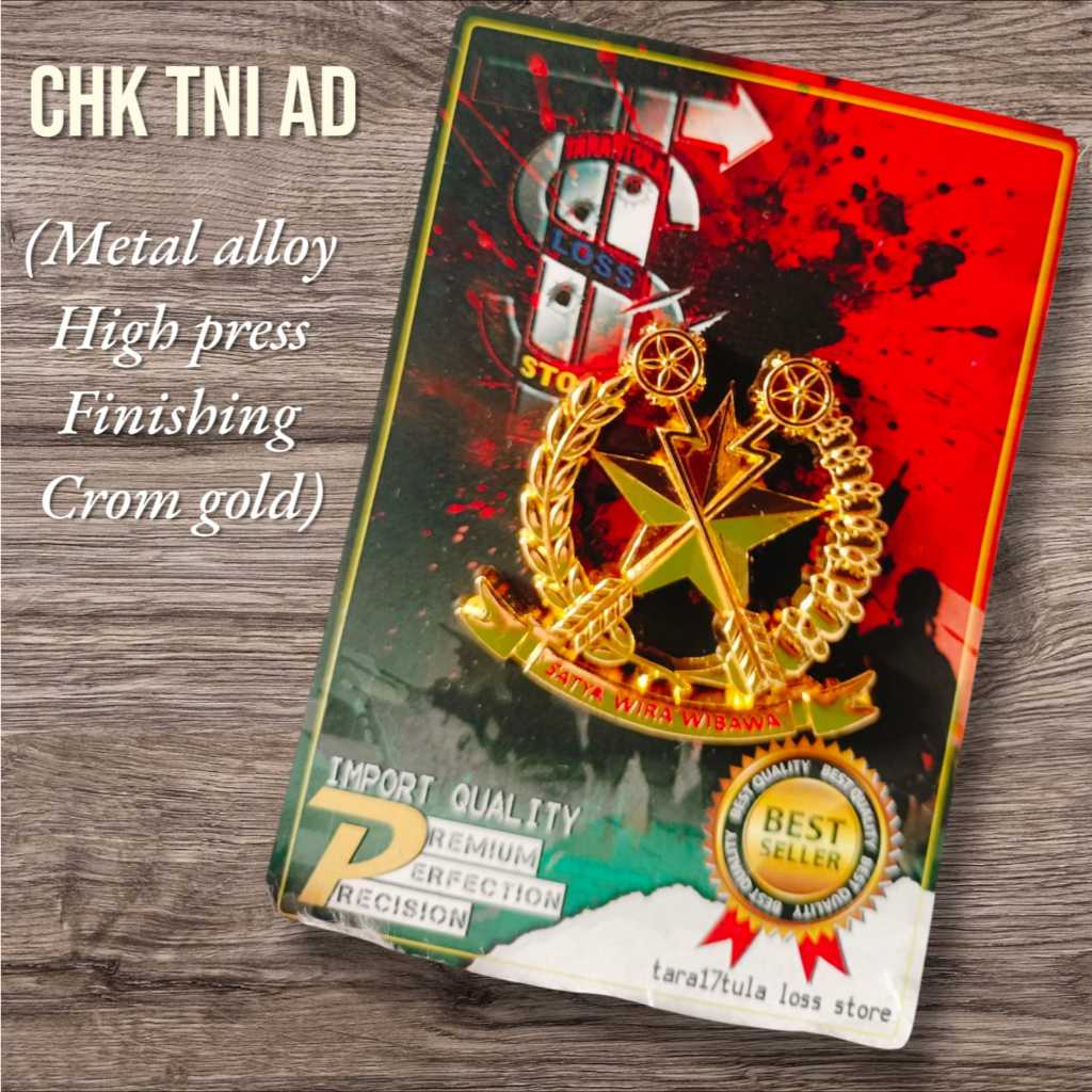 BRIVET/WING/PIN PDH CHK/HUKUM TNI AD STANDART TNI IMPORT PREMIUM