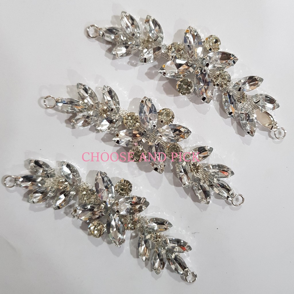 Payet Rangkai Diamond Premium Panjang 11cm / Payet Kaftan / Aksesoris Baju Pesta Payet Gaun / Payet 