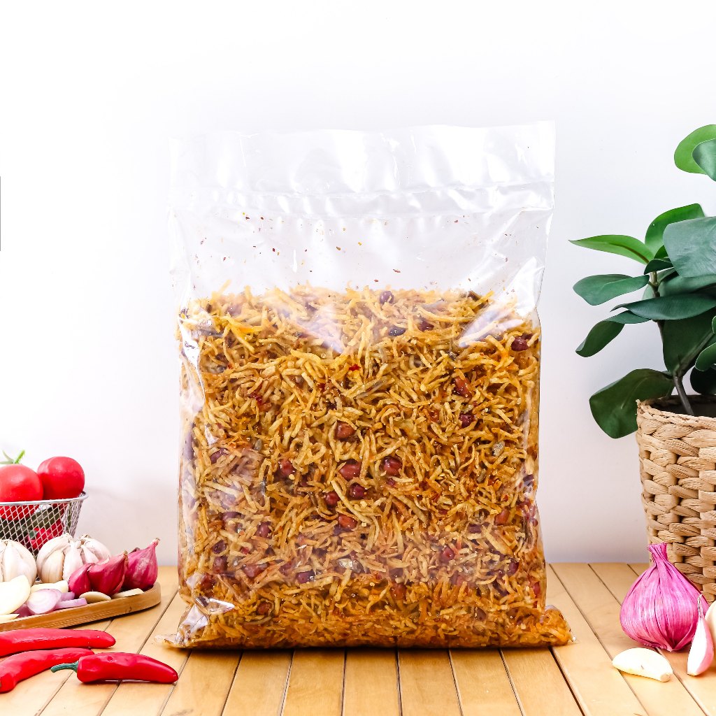 

Kentang Mustofa Kemasan 1 Kg Rasa Original Balado Pedas Manis Gurih Renyah Kriuk Asli Tanpa Pengawet Homemade Mustopa Mix Teri Kering Kiloan Oleh-Oleh Ekonomis