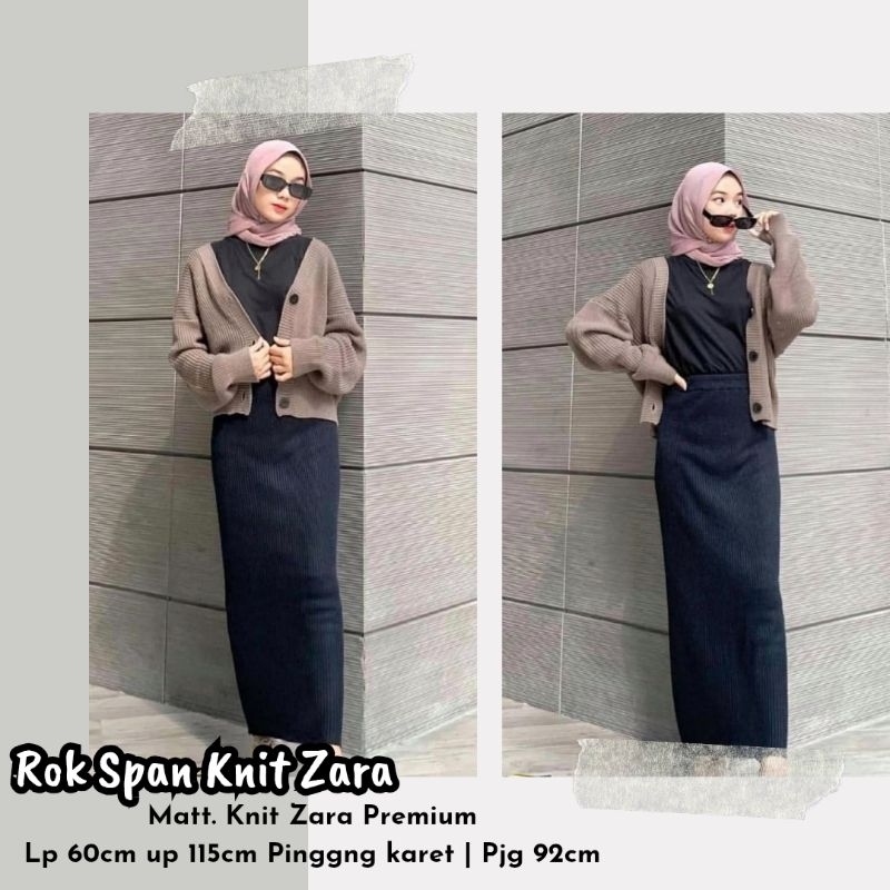 Rok Span Knit Zara / Matt. Knit Zara Premium