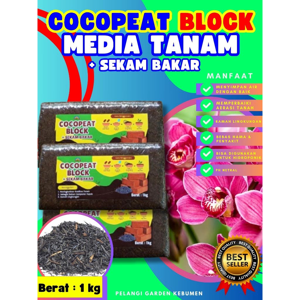 DIJAMIN ASLI  Cocopeat Alas Hamster, Cocopeat Block
