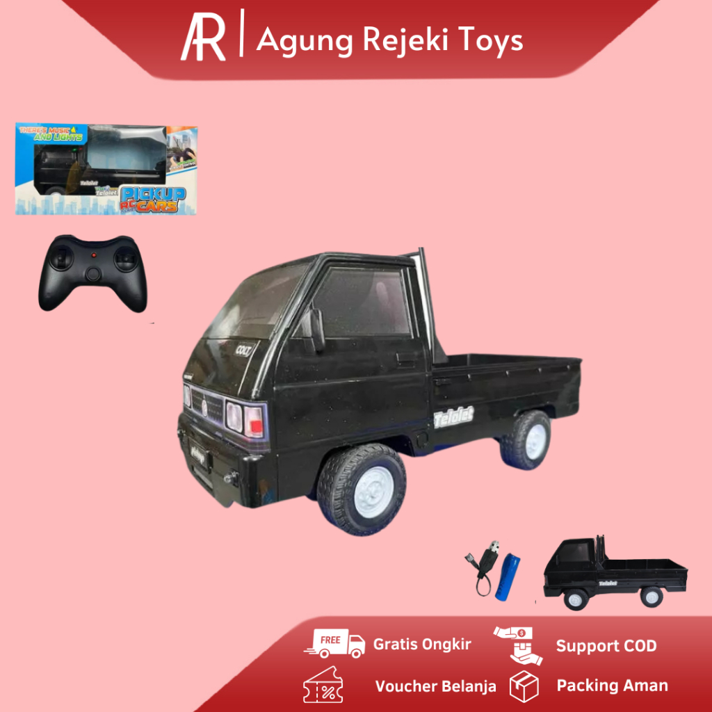 PROMO Mainan RC Mobil Remot Pick Up L300 Musik Telolet Mobil Remot Control Murah SNI