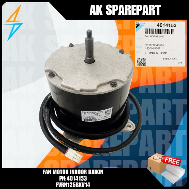 FAN MOTOR INDOOR DAIKIN 5PK PN:4014153 FVRN125BXV14