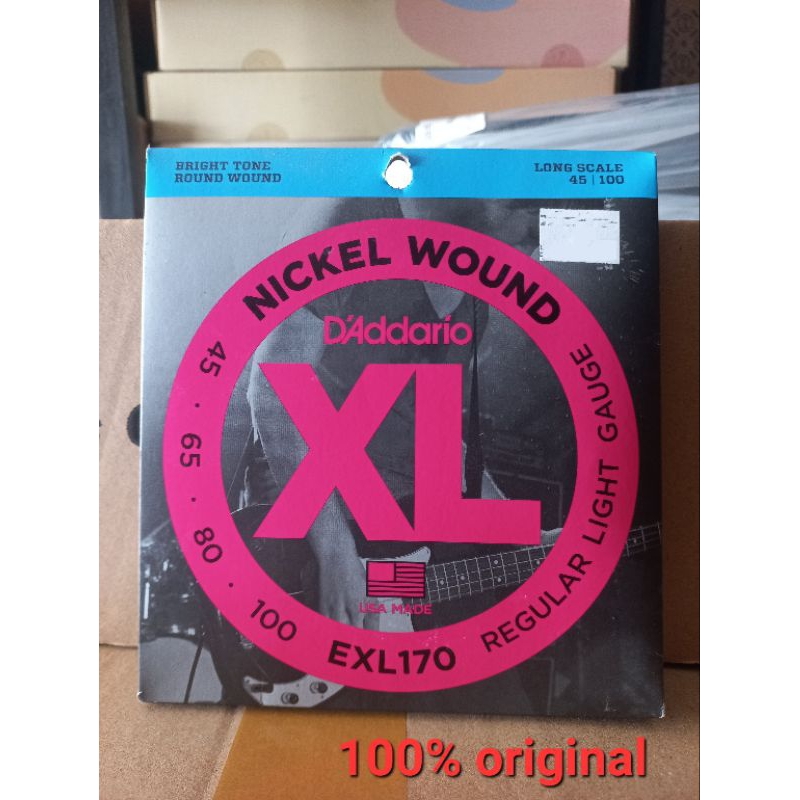 SENAR BASS ELEKTRIK ORIGINAL D'ADDARIO 4 SENAR SENAR ORIGINAL BASS D'ADDARIO